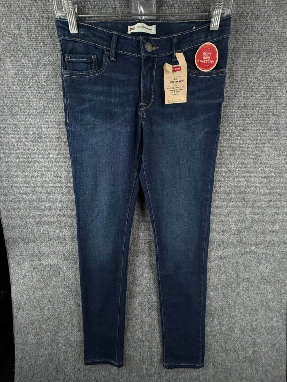 NWT Levis 710 Super Skinny Jeans Women Dark Wash Soft Stretchy Size 14 ACT 28x28